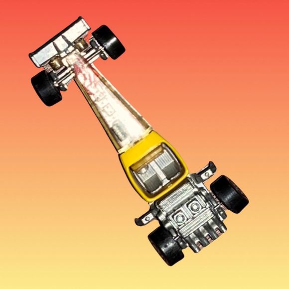 Vintage HOT WHEELS ODD ROD 1976 Hong Kong Vintage Toy Dragster w/Flames - Picture 3 of 5